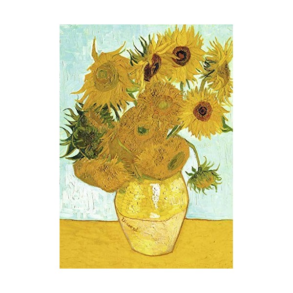 Ravensburger- Puzzle 1000 Pièces Les Tournesols, Van Gogh Adulte, 15805, Multicolore Color