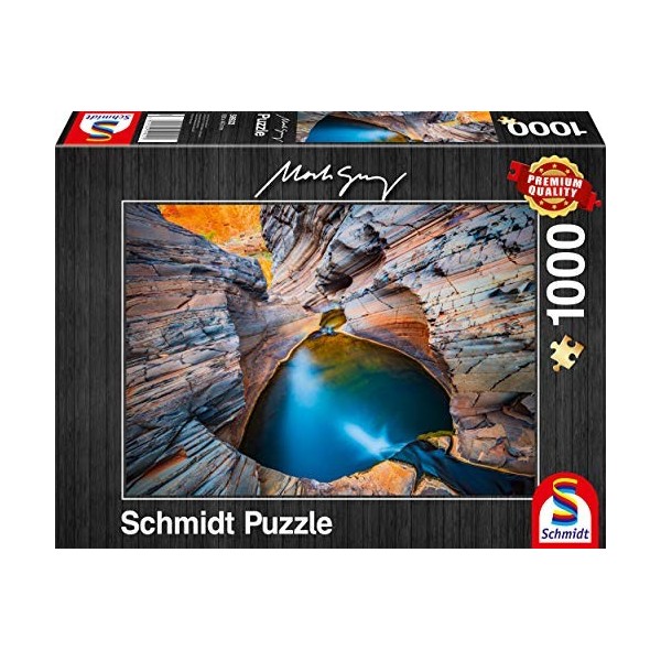 Schmidt Spiele Mark Gray, Indigo, Puzzle de 1000 pièces, 59922, Coloré