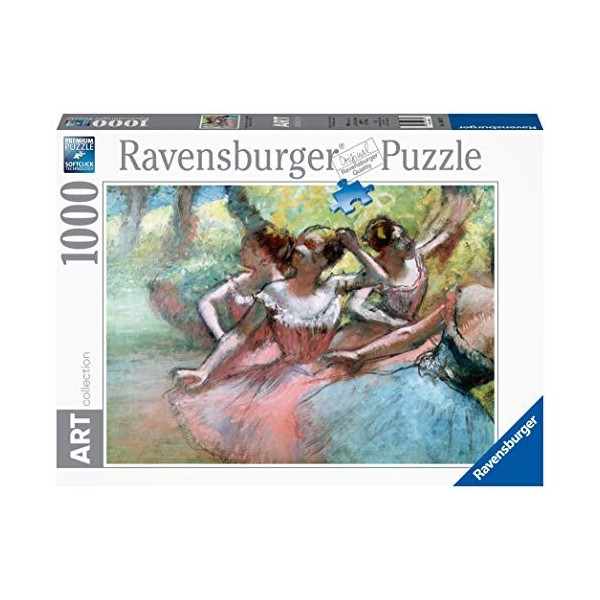 Ravensburger - Puzzle Adulte 1000 p - Quatre ballerines sur la scène - Edgar Degas - Art Collection - 14847