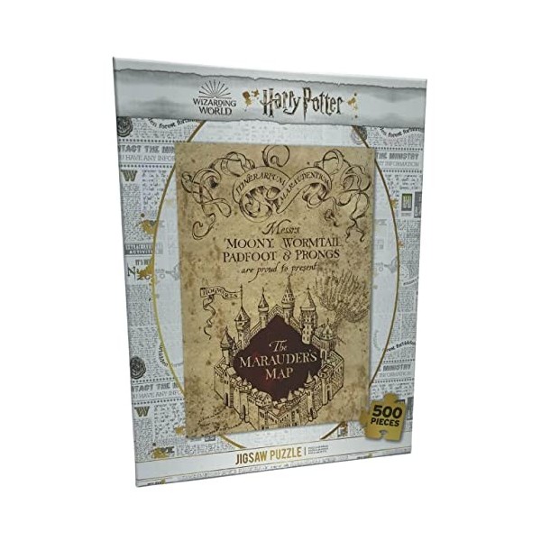Harry Potter Puzzhp04 carte du maraudeur, puzzle, carte du maraudeur, 500 pièces