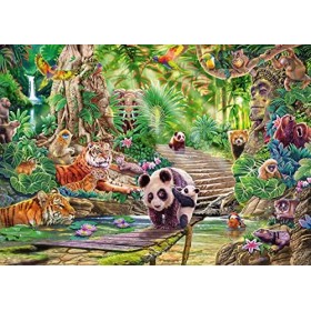 Schmidt Spiele 59962, Asian Wildlife, 1000 Piece Jigsaw Puzzle, Multicolore