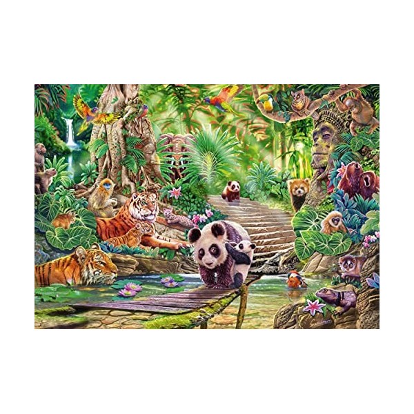 Schmidt Spiele 59962, Asian Wildlife, 1000 Piece Jigsaw Puzzle, Multicolore