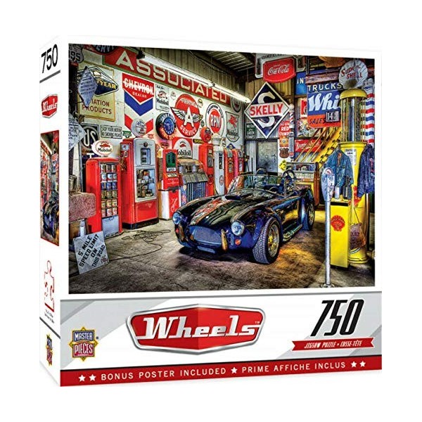 Wheels Jewel of the Garage Puzzle 750 pièces 610 mm x 460 mm