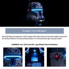 Kit déclairage LED pour Lego 75349 Le Casque du Capitaine Rex, Kit déclairage LED pour Lego Le Casque du Capitaine Rex Le m