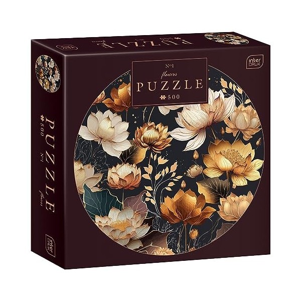 Interdruk- Puzzle, PUZ500RA1, Around The World No. 1, 63 cm Diameter 