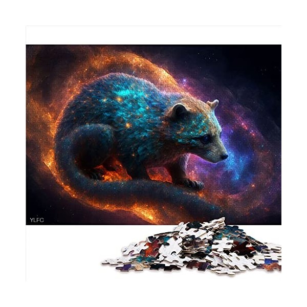 Puzzle de 1000 pièces Puzzle de Fleurs de cerf Arc-en-Ciel pour Adultes Puzzles en Carton Grand Cadeau pour Adultes （Taille 2