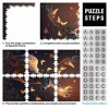 Puzzle 1000 pièces Papillons fantastiques Cerf Puzzle pour Adultes Puzzles en Carton Puzzles pour Enfants Cadeaux （Taille 26x