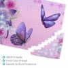 Puzzle en bois avec imprimé papillons et fleurs - Puzzle amusant de 500 pièces pour adulte - Cadeau danniversaire