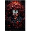Puzzle en Bois pour Adulte 1000 pièces,pour Un Sourire de Clown démoniaque, aux Yeux sinistres Brillants D . 120 