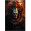 Puzzle en Bois pour Adulte 1000 pièces,pour Un Sourire de Clown démoniaque, aux Yeux sinistres Brillants D . 120 