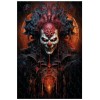 Puzzle en Bois pour Adulte 1000 pièces,pour Un Sourire de Clown démoniaque, aux Yeux sinistres Brillants D . 120 