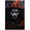 Puzzle en Bois pour Adulte 1000 pièces,pour Un Sourire de Clown démoniaque, aux Yeux sinistres Brillants D . 120 