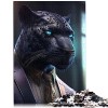 Puzzle de 1000 pièces pour Adultes Black Panther Fantasy en Carton recyclé pour Adultes et Enfants à partir de 12 Ans 10,27 x