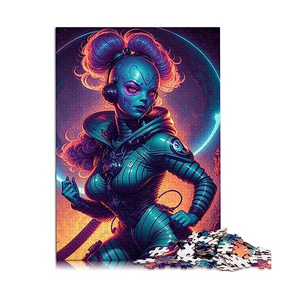 Puzzle de 1000 pièces pour Adultes Black Panther Fantasy en Carton recyclé pour Adultes et Enfants à partir de 12 Ans 10,27 x