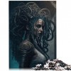 Puzzles pour Adultes Cadeaux Puzzle en Carton Medusa pour Adultes et Enfants 10,27 x 14,96 Pouces Puzzle pour Adultes