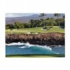 Hawaii Beach Golf Course Print Puzzle Puzzle personnalisé en bois Puzzle amusant 500 pièces pour anniversaire adulte