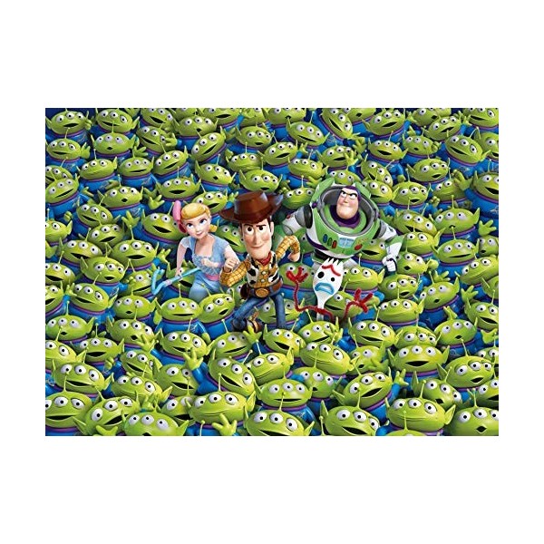 Clementoni Pixar toy story Impossible Disney 4-1000 pièces, puzzle adulte, 39499, Multicolore