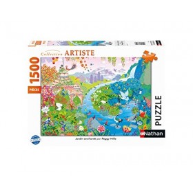 Nathan - Puzzle 1500 pièces - Jardin enchanté - Peggy Nille - Adultes et enfants dès 14 ans - Puzzle de qualité supérieure - 