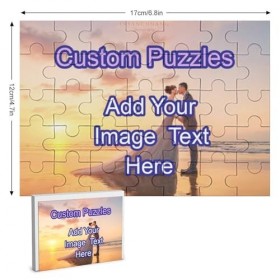 Puzzle personnalisé Puzzle personnalisé à partir de Photos 1000/500/300/200/35 pièces, Cadeaux de Puzzle en Bois personnalisé