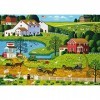 Buffalo Games - Charles Wysocki – Jolly Hill Farms – Puzzle de 300 pièces de grande taille