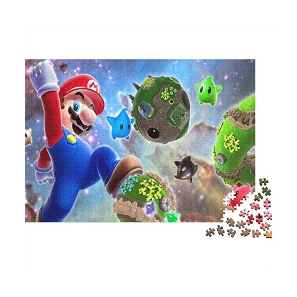 Puzzles Adultes 300 Pièces Super Mario Puzzles 300 Pièces Anime Films pour Adultes Enfants Activité Famille Puzzles Jeux Joue