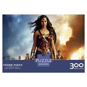 300pcs Puzzle Wonder Woman Garçons Filles Puzzles Amusants Jouets Affiche de Film Jeu de Puzzle Facile pour lEntraînement Cé