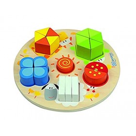 Andreu Toys - Dentelle Formes/numérique, 21 pièces en Bois 16468.0 , Couleur/modèle Assorti