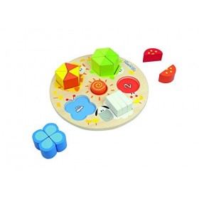 Andreu Toys - Dentelle Formes/numérique, 21 pièces en Bois 16468.0 , Couleur/modèle Assorti