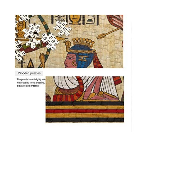 Mnsruu Puzzle hiéroglyphe Papyrus égyptien antique 500 pièces Loisirs Créatifs Jeux pour adultes Enfants Cadeau