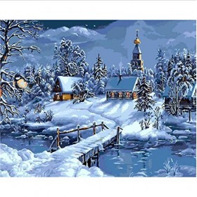 WYTTT Puzzle Adulte 1000 Pièces Paysage Puzzle en Bois Puzzle en 3D Paysage De Neige Scandinave DIY Art Moderne Cadeau Spécia