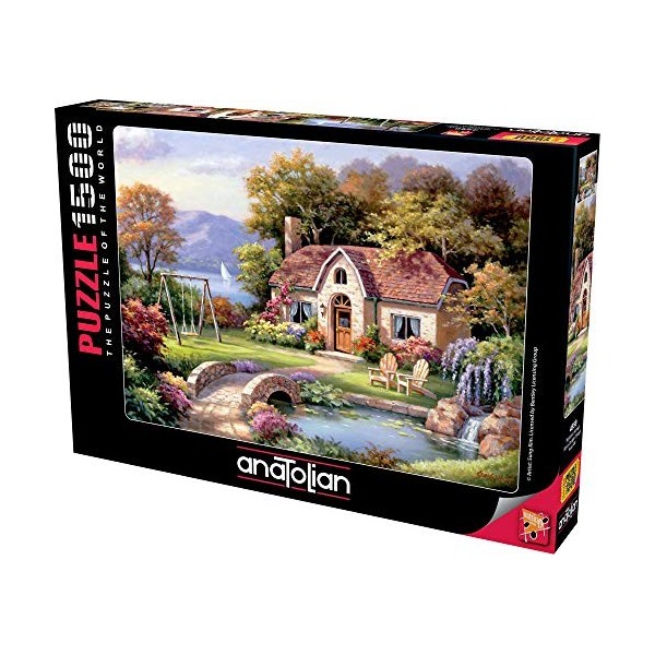 Anatolian Puzzle 1500 pièces : Cottage avec Petit Pont en Pierre, Sung Kim