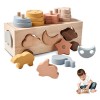 Promise Babe Jouets en Bois Montessori pour Enfants,38 PCS Forêt Arbres Pierres empiler Pierres déquilibre Pierres de Constr