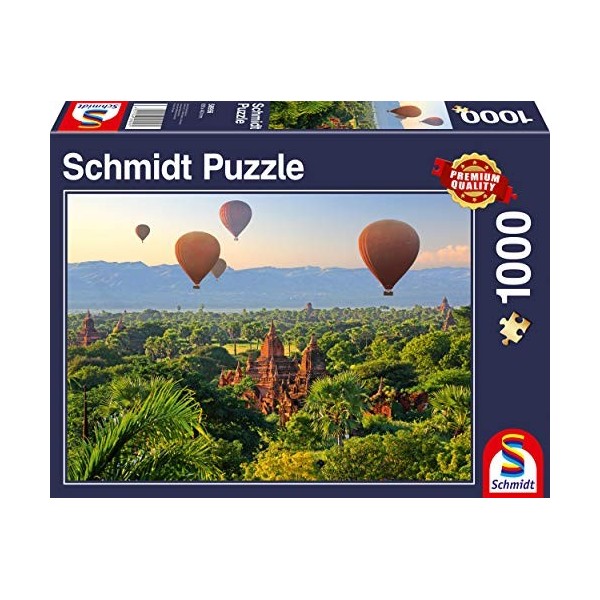 Schmidt Hot Air Balloons, Myanmar 1000pc Jigsaw Puzzle