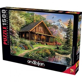 Anatolian/perre Group Puzzle 1500 pièces : Cabane en rondins de Bois