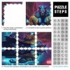 Puzzles Night Stalker Loup-Garou Puzzle 1000 pièces pour Adultes et familles Puzzles en cartonŒuvre dart Cadeau Taille : 26 