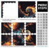 Puzzles pour Adultes Cadeaux Phoenix Warrior Puzzles de 1000 pièces pour Adultes et Enfants Puzzles en cartonJeux éducatifs p