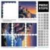 Puzzles pour Adultes Monde Merveilleux Puzzle de 1000 pièces pour Adultes et Enfants Puzzles en Carton Activité familiale Tai