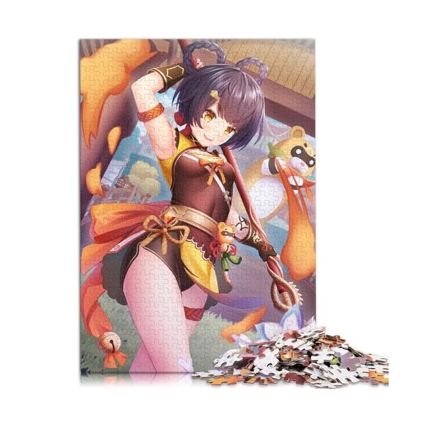 Puzzles pour Adultes Genshin Impact Sayu Puzzles pour Adultes 1000 pièces pour Adultes Cadeaux Puzzles en cartonJeux de Famil