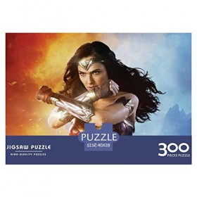 300pcs Puzzle Wonder Woman Garçons Filles Puzzles Amusants Jouets Affiche de Film Jeu de Puzzle Facile pour lEntraînement Cé