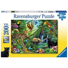 Ravensburger - Puzzle Enfant - Puzzle 200 pièces XXL - Animaux de la jungle - Garçon ou fille à partir de 8 ans - Puzzle de q