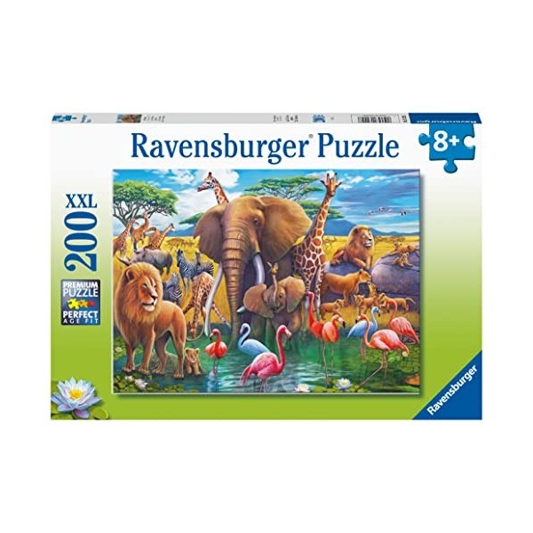 Ravensburger - Puzzle Enfant - Puzzle 200 p XXL - En plein safari - Dès 8 ans - 13292