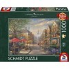 Schmidt Spiele- Thomas Kinkade, Café à Munich, Puzzle de 1000 pièces, 59675, Multicolore