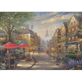 Schmidt Spiele- Thomas Kinkade, Café à Munich, Puzzle de 1000 pièces, 59675, Multicolore