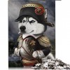 1000 Pièces Puzzle Husky Chien Empereur Napoléon Puzzles pour Puzzles en Carton Apprentissage Jouet Éducatif Taille 26x38cm 