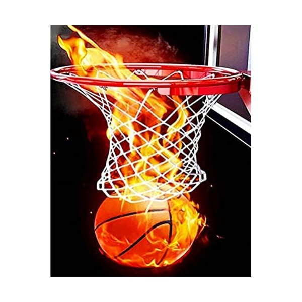 Puzzle 500 Pièces, Feu De Basket-Ball Paysage Puzzle De 500 Pièces Défi Cadeau Educatif Puzzle Adulte pour Adulte Enfants Déc