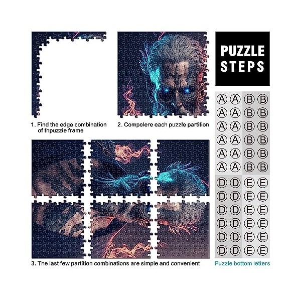 Puzzle 1000 pièces pour Adultes Hades Premium, Planche 100% recyclée pour samuser en Famille, 26 x 38 cm