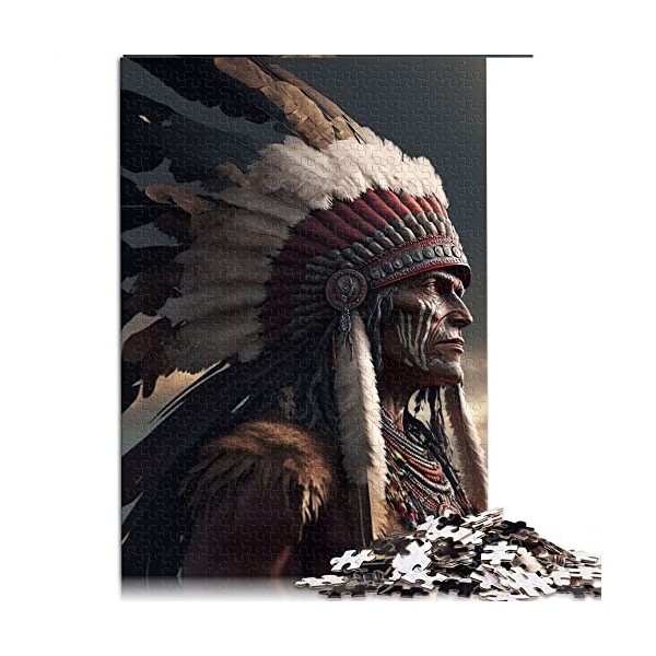 Puzzle 1000 pièces Puzzles de Chef natif pour Adultes Puzzles en Carton Jeux éducatifs pour Adultes et Enfants （Taille 26x38c