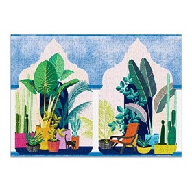 Hideaway de Cloudberries - Puzzle Fun et Moderne de 500 pièces pour Adultes avec Une Plante d’intérieur et Un thème de Cactus