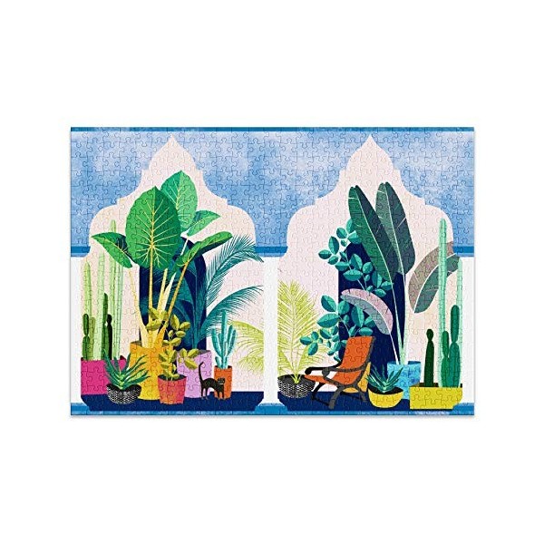 Hideaway de Cloudberries - Puzzle Fun et Moderne de 500 pièces pour Adultes avec Une Plante d’intérieur et Un thème de Cactus