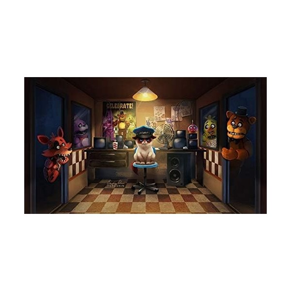 Fnaf Puzzle en bois Cinq nuits - Puzzle anime - 200/300/500/1000 pièces - Puzzle éducatif de décompression intellectuelle pou